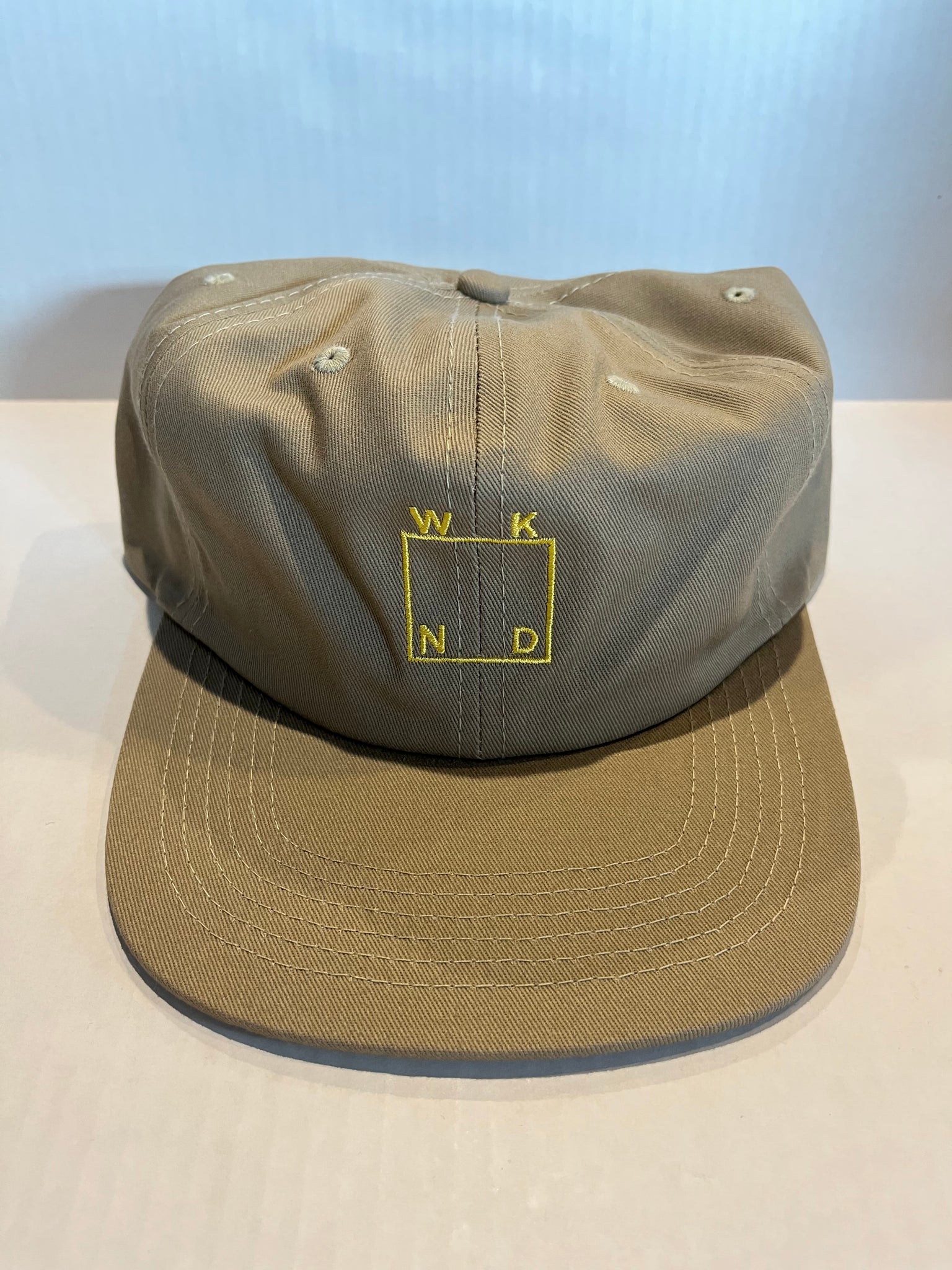 WKND 6 Panel Deep Snapback Hat - Khaki