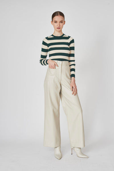 Deluc Lucca Striped Sweater - Green
