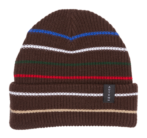 Autumn Headwear Select Multi Stripe Beanie - Brown