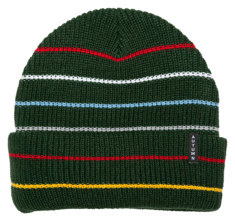 Autumn Headwear Select Multi Stripe Beanie - Dark Green