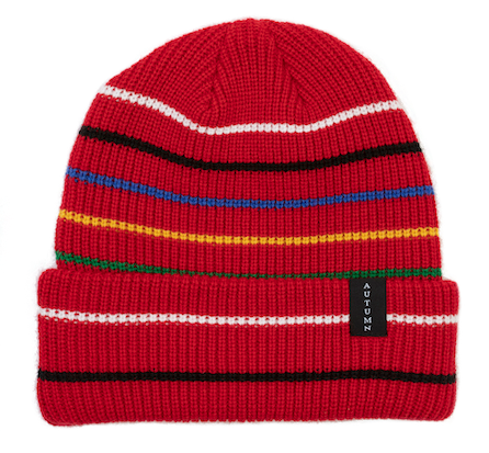 Autumn Headwear Select Multi Stripe Beanie - Red