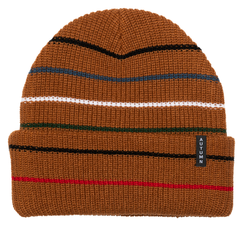 Autumn Headwear Select Multi Stripe Beanie - Work Brown