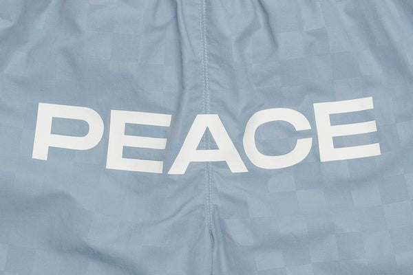 Akomplice x UMBRO Peace Checkerboard Shorts - Ashley Blue
