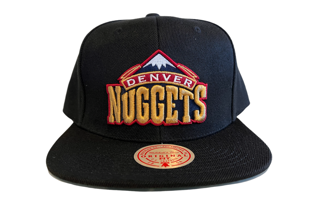 Mitchell & Ness Nuggets NBA Core Snapbacks Hat - Black