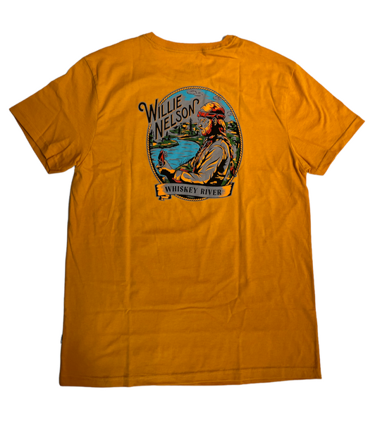 Brixton Willie Nelson Whiskey River Short Sleeve Tee - Texas Yellow