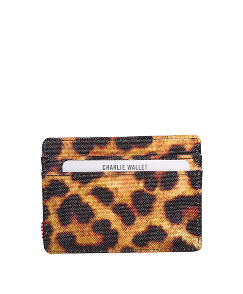Herschel Charlie RFID Wallet - Leopard Black