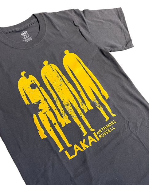 Lakai Space Earth People Figures Shirt - Charcoal