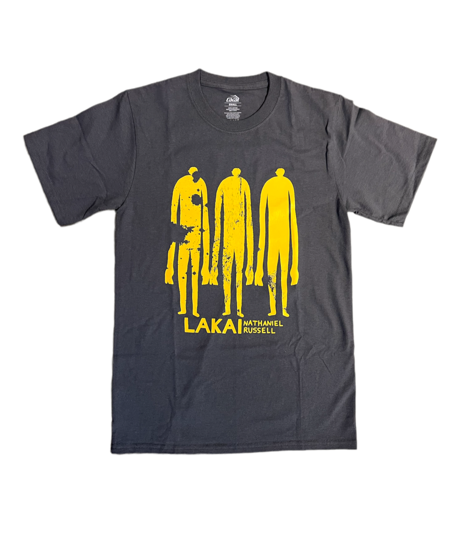 Lakai Space Earth People Figures Shirt - Charcoal