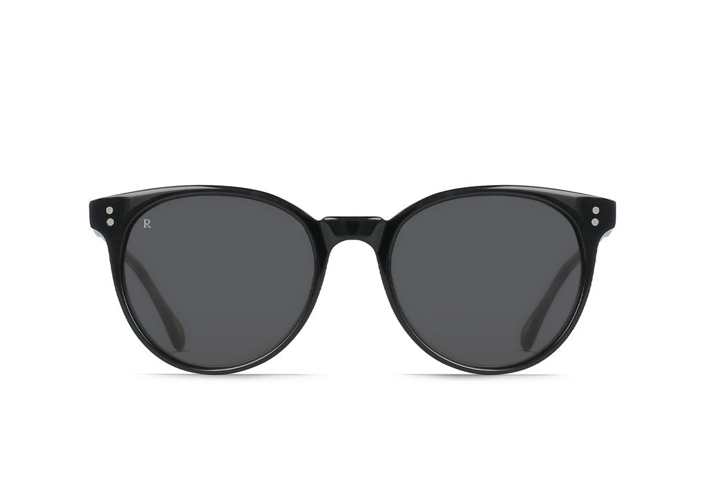 Raen Norie Cat-Eye Handmade Sunglasses - Crystal Black / Dark Smoke