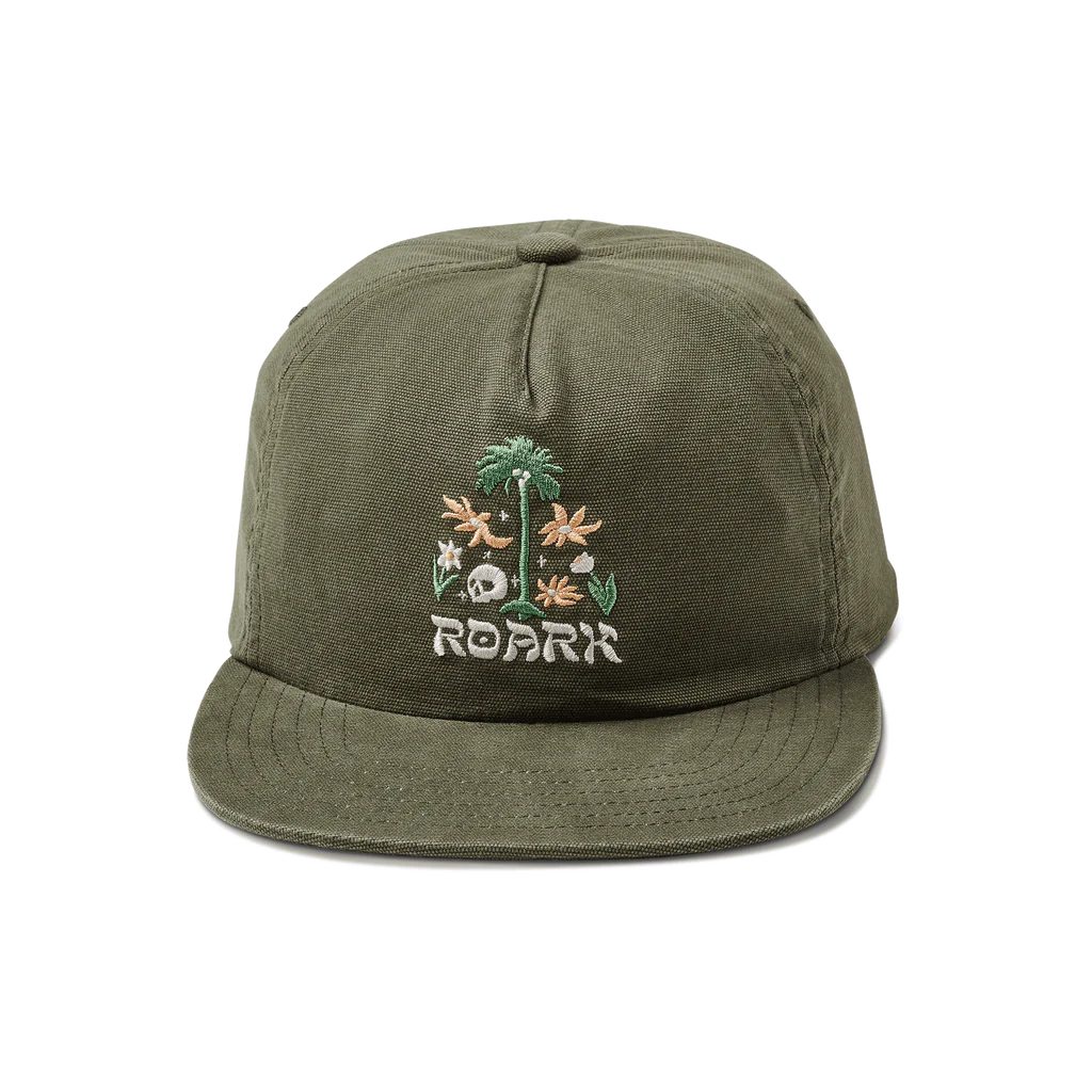 Roark Atoll 5 Panel Snapback Hat - Dark Military