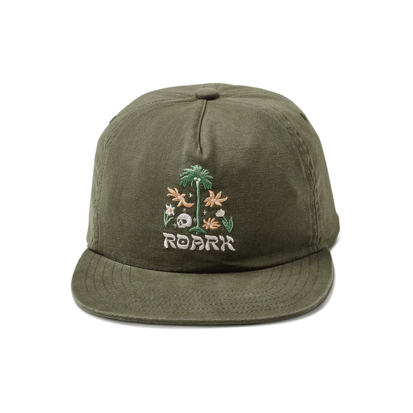 Roark Atoll 5 Panel Snapback Hat - Dark Military
