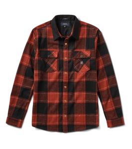 Roark Nordsman Flannel Shirt - Dark Red