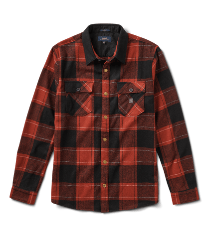 Roark Nordsman Flannel Shirt - Dark Red