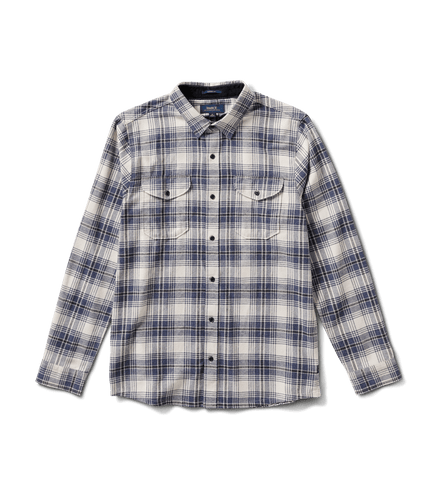 Roark Kemp Long Sleeve Flannel - Navy