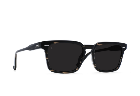 Raen Adin Unisex Sunglasses - Licorice/Dark Smoke