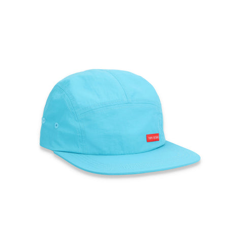 Topo 5 Panel Nylon Camp Hat - Tile Blue