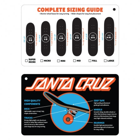 Santa Cruz Screaming Hand Mid Skateboard Complete 7.8in x 31.0in