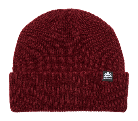 Autumn Headwear Simple Beanie - Burgundy