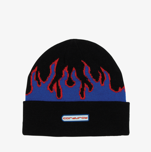 Corduroy 911 Beanie - Black
