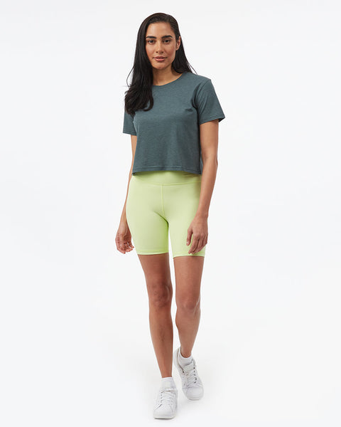 Tentree Women's Cropped Relaxed T-Shirt - Sea Green
