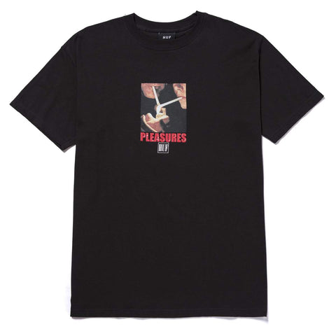 Huf X Pleasures Together T-Shirt - Black
