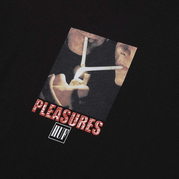 Huf X Pleasures Together T-Shirt - Black