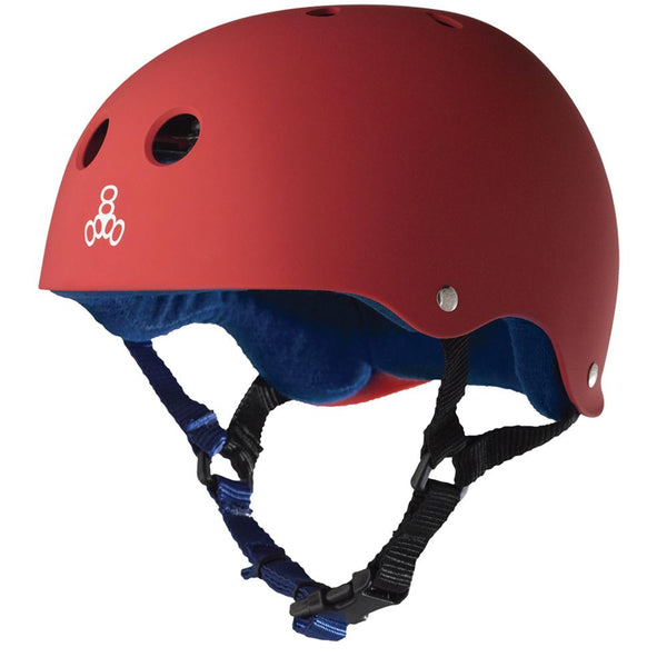 Triple 8 Sweatsaver Helmet - United Red Rubber