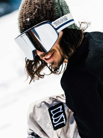 Volcom Odyssey Goggles - Off White SKy/Silver Chrome