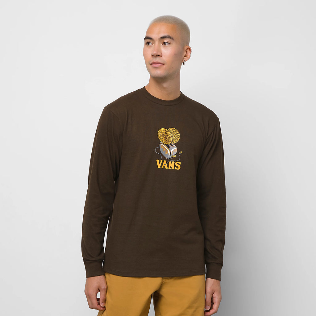 Vans Toaster Waffle Long Sleeve T Shirt DEMITASSE