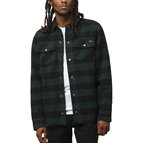 Vans Armstrong Reversible Flannel Jacket in Sycamore/Black