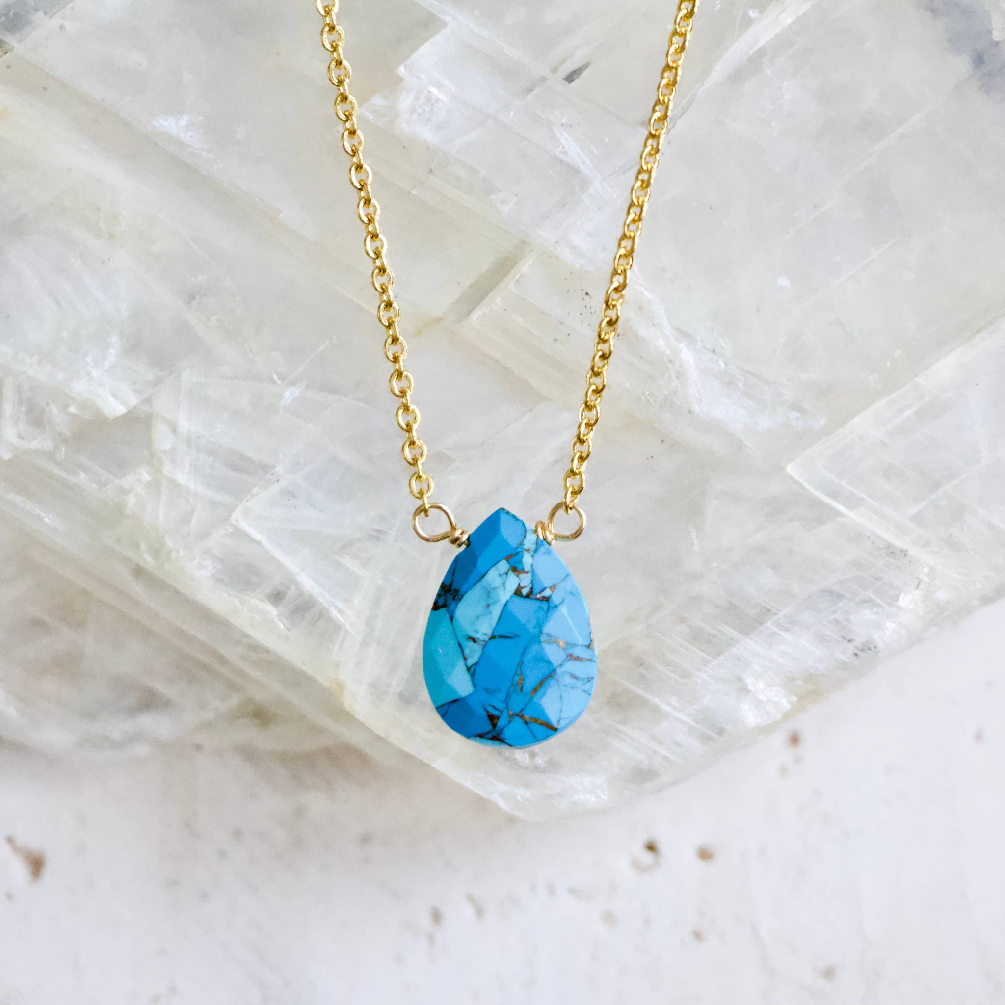 Mesa Blue Copper Turquoise Necklace