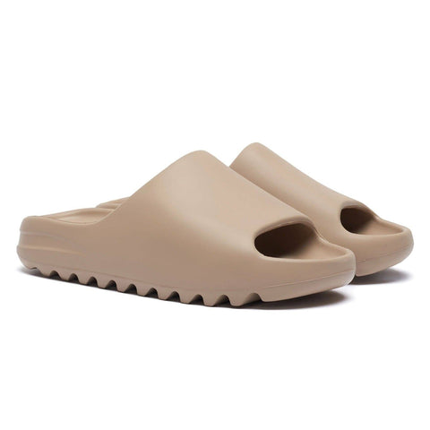 Mocha Flat Sole Rubber Slider Sandals