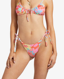 Billabong Coast Is Clear Maya Tie Side Bikini Bottom - Multi