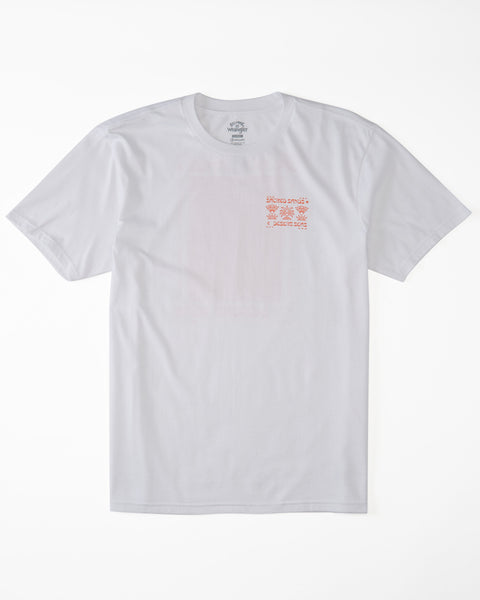 Billabong X Wrangler Desert Seas Organic Short Sleeve T-Shirt - White