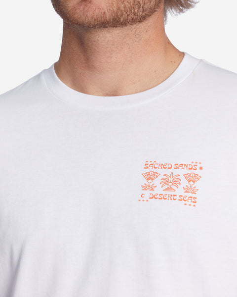 Billabong X Wrangler Desert Seas Organic Short Sleeve T-Shirt - White
