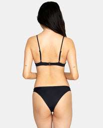 RVCA Solid French Bikini Bottom - Black