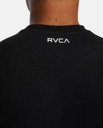 RVCA Tech Crewneck Workout Sweatshirt - Black