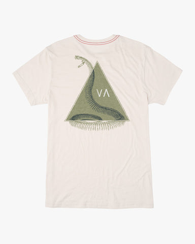 RVCA Shape Of Snakes Short Sleeve Tee - Antique White