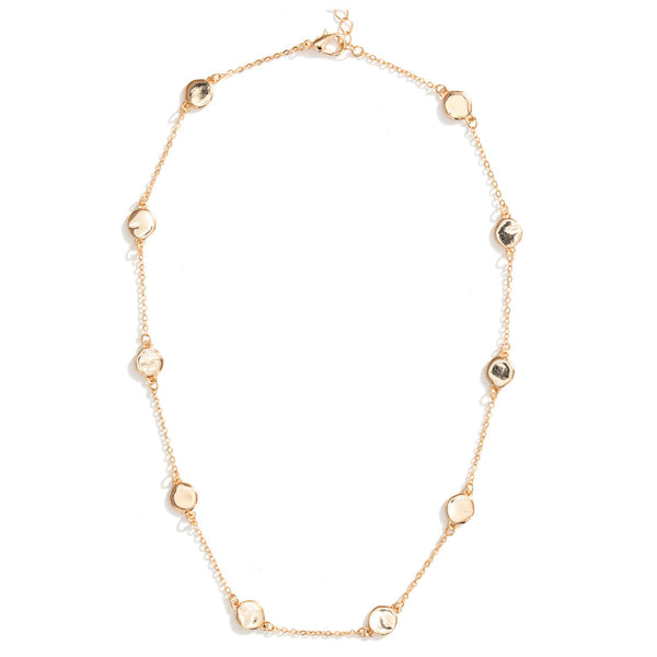 Splendid Iris Gold Chain Necklace