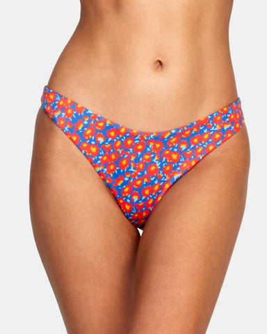 RVCA June Bloom Skimpy French Bikini Bottoms - Cobalt