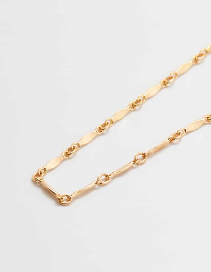 Gold Chain Link Choker Necklace