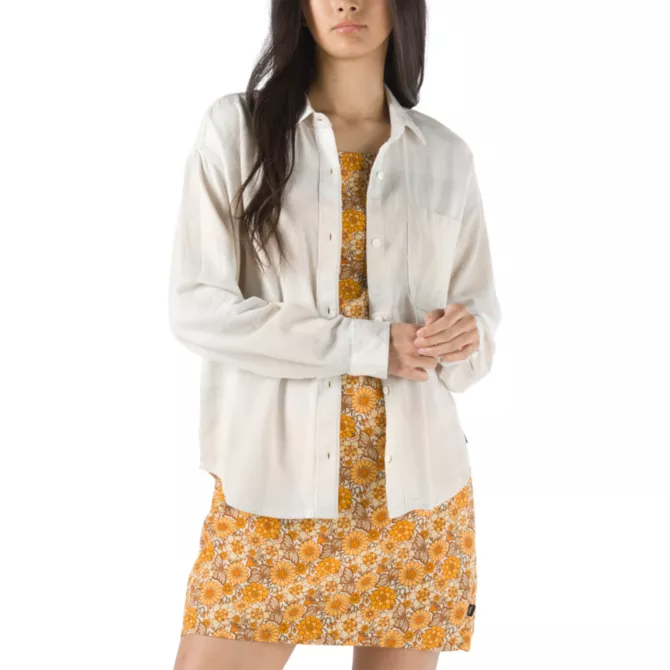 Vans Women's Easy Plaid Flannel Buttondown Shirt