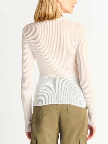 Semi Sheer Sweater Top