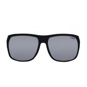 I SEA Nick I Waterman Sunglasses - Black Rubber / Silver Polarized