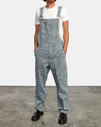 RVCA Chainmail Relaxed Fit Overall - Indigo