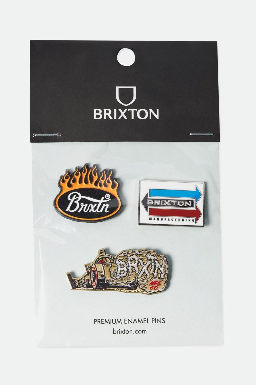 Brixton Flame Pin Set