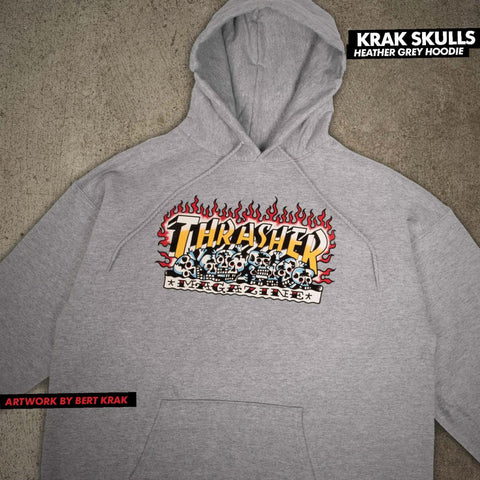 Thrasher Krak Skulls Hooded Sweatshirt