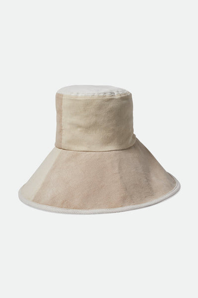 Brixton Maddie Packable Bucket Hat - Dove/Off White